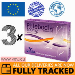Phlebodia 600mg 3p x 30 tablets — Made in France — Free Delivery