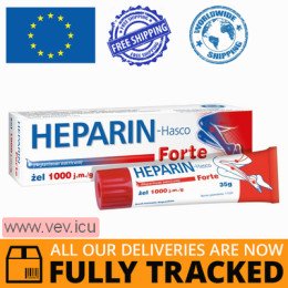 Heparin Hasco Forte gel 1000 j.m./g, 35 g — Made in Poland — Free Delivery