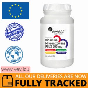 Aliness Diosmina mikronizowana PLUS 500 mg 100 tablets — Made in Poland — Free Delivery