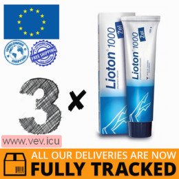 Lioton 1000 gel 3 x 100 g — Made in Germany — Free Delivery