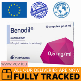 Benodil, suspension for nebulization 0.5mg/1ml, 2ml x 20 containers — Made in Poland — Free Delivery