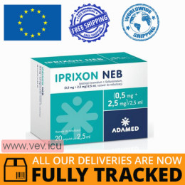 Iprixon Neb, solution for inhalation 0.5 mg + 2.5 mg / 2.5 ml in ampoules of 2.5 ml 20 pcs — Made in Poland by Adamed — Free Delivery