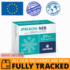 Iprixon Neb, solution for inhalation 0.5 mg + 2.5 mg / 2.5 ml in ampoules of 2.5 ml 20 pcs — Made in Poland by Adamed — Free Delivery