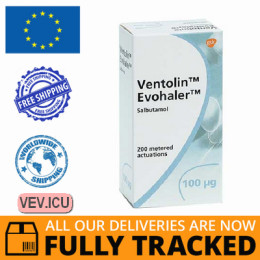 Ventolin Evohaler, aerosol for inhalation 100mcg/dose, 200 doses — Made in France — Free Delivery