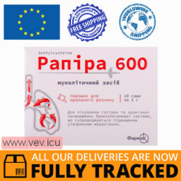 Rapira 600 powder for oral solution, 3g x 10 sachets — Made in Ukraine — Free Delivery
