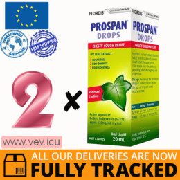 Prospan oral drops 20 mg/ml, 2p x 20 ml — Made in Germany — Free Delivery
