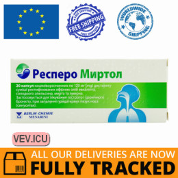 Respero Myrtol 120mg 20 capsules — Made in Germany — Free Delivery