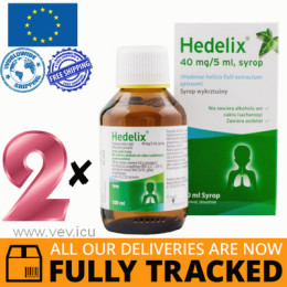 2 x HEDELIX SYRUP 100ML - MADE IN GERMANY - FREE SHIPPING