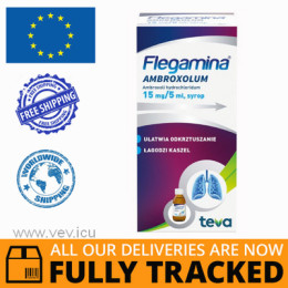 FLEGAMINA AMBROXOLUM 15MG / 5ML SYRUP 200ML - MADE IN POLAND - FREE SHIPPING