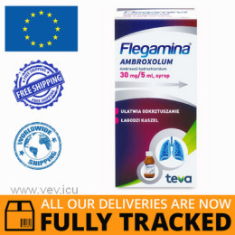 FLEGAMINA AMBROXOLUM 30MG / 5ML SYRUP 200ML - MADE IN POLAND - FREE SHIPPING