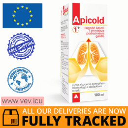 Apicold 1+, marshmallow syrup with honey, 100 ml— Made in Poland — Free Delivery