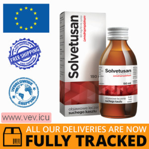 Solvetusan 60 mg/10 ml, syrup, 150 ml — Made in Poland by Aflofarm — Free Delivery
