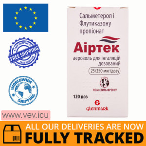 Airtek aerosol for inhalation metered 25/250 mcg/dose, 120 doses — Made in India — Free Delivery