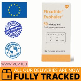Flixotide Evohaler inhalation aerosol 50 μg / dose, 120 doses — Made in France — Free Delivery