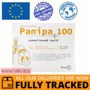 Rapira 100 powder for oral solution, 0,5g x 20 sachets — Made in Ukraine — Free Delivery