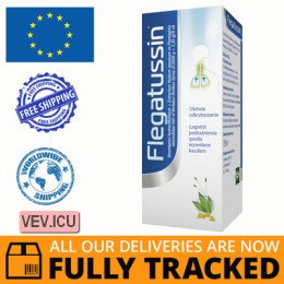Flegatussin, syrup, 115 ml — Made in Poland by Polpharma — Free Delivery