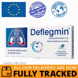 Deflegmin 75mg 10 capsules — Made in Canada — Free Delivery