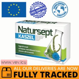 Natur-Sept Cough, 18 lozenges — Made in Poland by Aflofarm — Free Delivery
