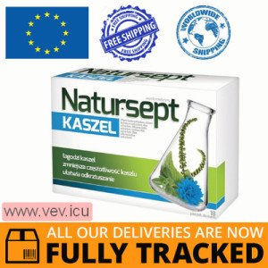 Natur-Sept Cough, 18 lozenges — Made in Poland by Aflofarm — Free Delivery