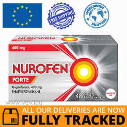 NUROFEN FORTE IBUPROFEN 400MG PAINKILLERS 48 TABS — MADE IN GREAT BRITAIN — FREE SHIPPING NUROFEN FORTE IBUPROFEN 400MG PAINKILLERS 48 TABS — MADE IN GREAT BRITAIN — FREE SHIPPING
