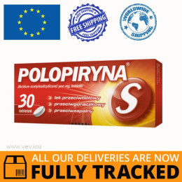 Polopiryna S 300mg 30 tablets  — Made in Poland by Polpharma — Free Delivery