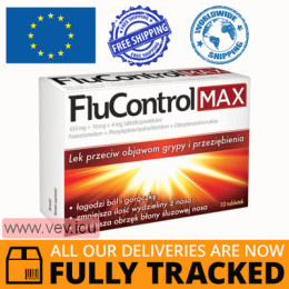 Flucontrol Max 10 tablets — Made in Poland by Aflofarm — Free Delivery