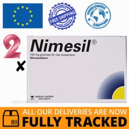 2 x NIMESIL 2G X 30 SACHETS 100 MG — MADE IN GERMANY — FREE SHIPPING