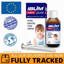 IBUM FORTE PURE SUSPENSION 200MG 100G - MADE IN POLAND - FREE SHIPPING