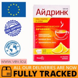 Idrink powder for oral solution, lemon flavor 4.8g x 10 sachets — Made in Ukraine — Free Delivery 
