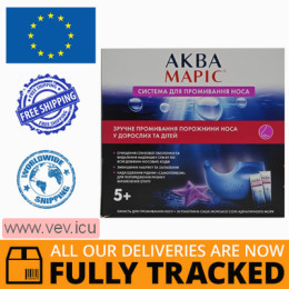 Aqua Maris nasal irrigation system and sea salt 30 sachets — Made in Croatia — Free Deliver