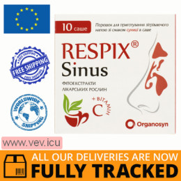 Respix Sinus, powder for preparing a warming drink, with strawberry flavor 10 sachets — Made in Poland — Free Delivery