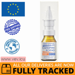 Sanorin Xylo Plus Menthol nasal spray 1mg/ml 10ml — Made in Netherlands — Free Delivery