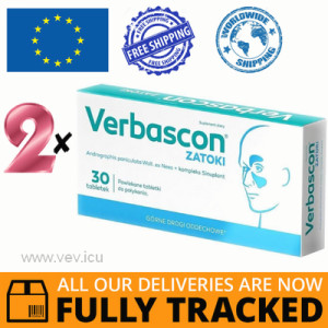 2 x VERBASCON SINUS 30 TABS - MADE IN POLAND - FREE SHIPPING 