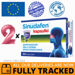 2 x SINUDAFEN 60 CAPS - MADE IN POLAND - FREE SHIPPING 