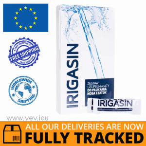IRIGASIN NASAL AND SINUS IRRIGATION SET 30 SACHETS - MADE IN POLAND - FREE SHIPPING