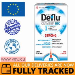 DeFlu Silver Nose Strong nasal spray 15ml — Made in Ukraine — Free Delivery