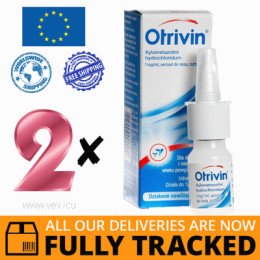 2 x OTRIVIN AEROSOL 0,1% 10ML - MADE IN POLAND - FREE SHIPPING