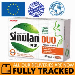 SINULAN DUO FORTE 60 TABS - MADE IN CZECH REPUBLIC- FREE SHIPPING