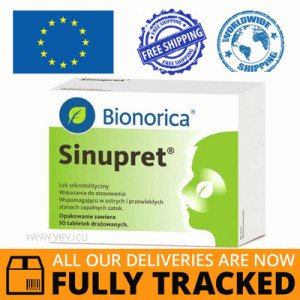 SINUPRET 50 TABS — MADE IN GERMANY — FREE SHIPPING