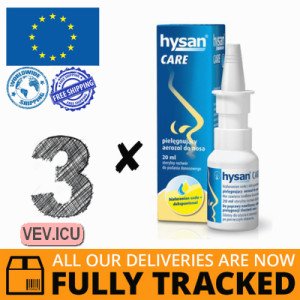 Hysan Care nasal spray 3p x 20ml — Made in Germany by Ursapharm — Free Delivery