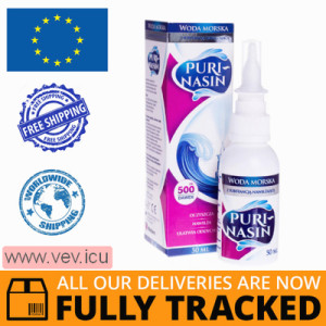 Puri-Nasin isotonic sea water solution 50ml — Made in Poland by Aflofarm — Free Delivery