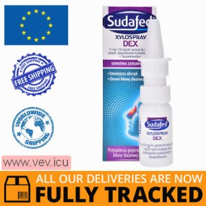 Sudafed XyloSpray DEX, nasal spray for children from 6 years and adults,10 ml — Made in Poland — Free Delivery Sudafed XyloSpray DEX, nasal spray for children from 6 years and adults,10 ml — Made in Poland — Free Delivery