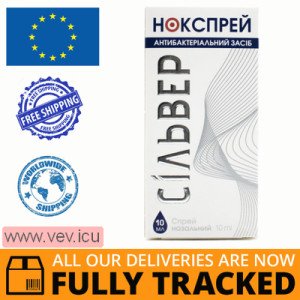 Noxprey Silver spray nasal antibacterial with silver ions container 10ml — Made in Ukraine — Free Delivery