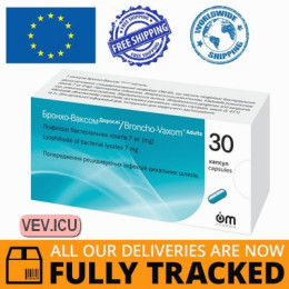 Broncho-Vaxom Adult 7mg, 30 capsules — Made in Switzerland — Free Delivery