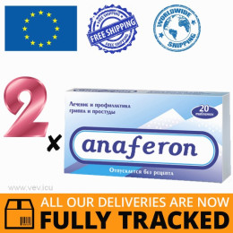 2 x ANAFERON 20 PILLS — MADE IN LITHUANIA — FREE SHIPPING