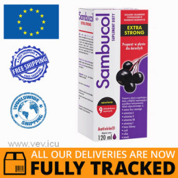 SAMBUCOL EXTRA STRONG SYRUP 120ML - MADE IN POLAND - FREE SHIPPING