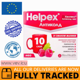 Helpex Anticold Neo with raspberry flavor 10 sachets — Made in Switzerland — Free Delivery