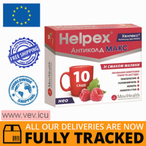 Helpex Anticold Neo Max with raspberry flavor 10 sachets — Made in Switzerland — Free Delivery