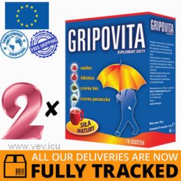 2 x GRIPOVITA 10 SACHETS - MADE IN POLAND - FREE SHIPPING 