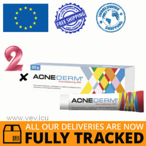 ACNE-DERM Cream 2p x 20Gr — Made in Poland by Uniapharm — Free Delivery